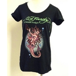 ED HARDY(エドハーディー) Tシャツ W02 167 99Devil Mermaid Black  S 丸首タイプ