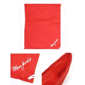 MARC BY MARC JACOBS(マークバイマークジェイコブス) Drawstring Bag ナップサック  レッド