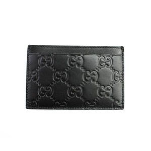GUCCI(グッチ) 163233-A0V1G-1000 グッチッシマ GG柄 ブラックカードケース 定期入れ