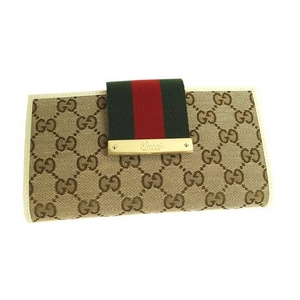 GUCCI(グッチ) 181672 F4F0G 8420 長財布 【ウエビングライン】