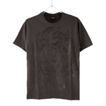 FATE(フェイト) 09新作 プリントTシャツ ベートーヴェン柄 カットソー ブラウン  S