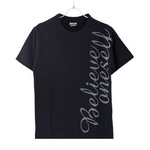 FATE(フェイト) 09新作 プリントTシャツ ビリーブ カットソー ブラック  M