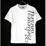 FATE(フェイト) 09新作 プリントTシャツ ビリーブ カットソー ホワイト  M