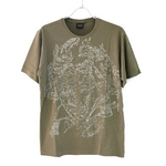 FATE(フェイト) 09新作 プリントTシャツ ベートーヴェン柄 カットソー グリーン  M