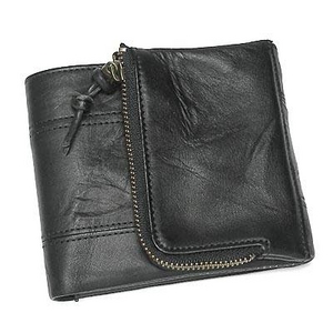 Nicola Ferri(ニコラフェリー) NEW NICOLAKOHMZZ01 casual wallet BK 3つ折り小銭入れ付き財布