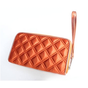 MARC BY MARC JACOBS(マークバイマークジェイコブス) サテン スナップウォレット 50369 オレンジS08QUILTED