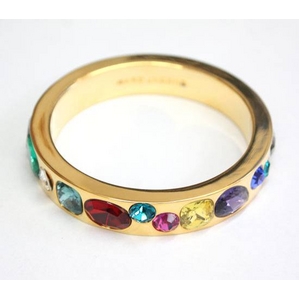 MARC BY MARC JACOBS(マークバイマークジェイコブス) Gem Bangle 73655 ゴールド×マルチ バングル