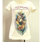 ED HARDY(エドハーディー) Tシャツ W02 298 13Mermaid Off White  XS Vネックタイプ