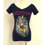 ED HARDY(エドハーディー) Tシャツ W02 298 99Mermaid Black  XS