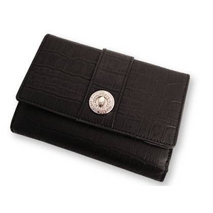 Marie Claire(マリ・クレール) MCR-014 Wホック2つ折財布  ブラック