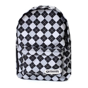 OUTDOOR(アウトドア) 12429164-60 アーガイルチェック デイパック リュックサック ブラック