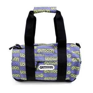 OUTDOOR(アウトドア) 12429205-54 ミニボストンショルダーバッグ ロゴボーダー グレー