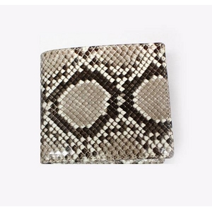 PYTHON革 wallet09 パイソン(ニシキヘビ革) 束入れ 小銭入れ付 (中牛) 【MADE IN JAPAN】