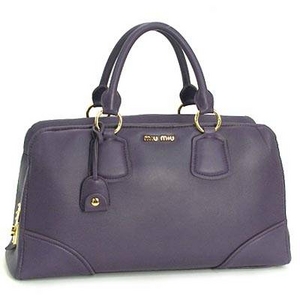 Miu Miu(ミュウミュウ) NAPPA COLOURRN0521 VIOLET ショルダーバッグ