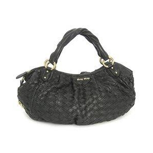 MIUMIU(ミュウミュウ) INTRECCIORR 1387 27 F0002 BK ショルダーバッグ