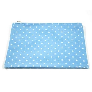 CATH KIDSTON(キャスキッドソン) Zip purse，mini dot blue ポーチ