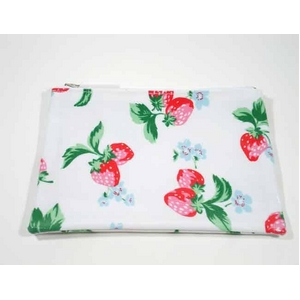 CATH KIDSTON(キャスキッドソン) Zip purse，mini strawberry white ポーチ