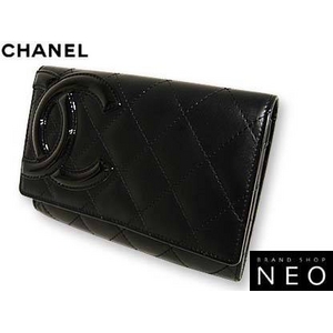 CHANEL(シャネル) 2つ折り財布 A26722 (E) BK カンボンライン 2009新作