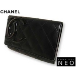 CHANEL(シャネル) 2つ折り財布 A26722 (E) BK カンボンライン 2009新作