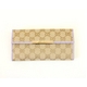 Gucci(グッチ) 長財布 ベージュ×ライトパープル 112715 FFPAG 8591 2009新作