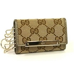 Gucci(グッチ) 6連キーケース ベージュ×メタリックグレー 127048-F4C2G-9786 2009新作