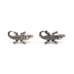 Cuffs(カフスボタン) カフリンクス ワニ・アリゲーター Alligator Pewter Cufflinks 2009新作
