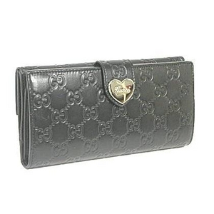 Gucci(グッチ) Wホック長財布 グッチシマ ブラック 203550 AA61G 1000 2009新作