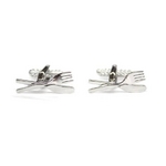 Cuffs(カフスボタン) カフリンクス ナイフ・フォーク Knife and Fork Cufflinks 2009新作