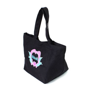 KITSON(キットソン) トートバッグ MINI CANVAS TOTE ミニキャンバス 2009新作 ブラック(3544)