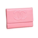 CHANEL（シャネル） A13225 三つ折り 財布 ピンク