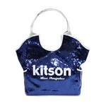 KITSON（キットソン） スパンコール トートバッグ 3154 SEQUIN TOTE ネイビー
