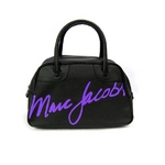 MARC BY MARC JACOBS（マークバイマークジェイコブス） MMJ 111130MJ Bowler Bag ボーリングバッグパープル ブラック×パープル