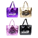 GLITTER（グリッター） 4カラー入荷KITSON キットソン LA METALLIC TOTEメタリック ショッピング トートバッグ ピンク/ブラック（3382）