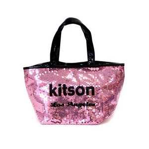 KITSON（キットソン） sequin mini ミニスパンコール トートバッグ パープル（3560）