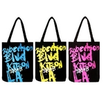 KITSON（キットソン） グラフィックロゴプリント トートバッグエコバッグ ブルー（KHB0155）
