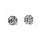 カフリンクス カフスボタン　時計（ムーブメント） Watch Movement Photostone Cufflinks
