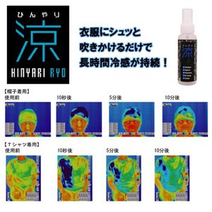 冷却スプレーひんやり「涼」 ローズ【2本セット】 