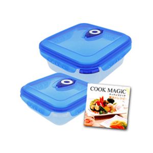 �^��ۑ��e��ɂ��Ȃ�d�q�����W������ Cook MAGIC�i�N�b�N�}�W�b�N�j 2�_�Z�b�g �y���V�s�u�b�N�t���z