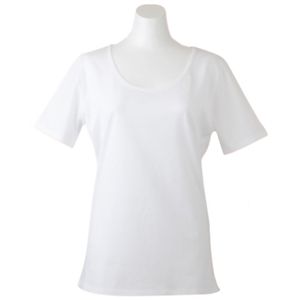 Deol(デオル) UネックTシャツ 女性用 ホワイト Mサイズ