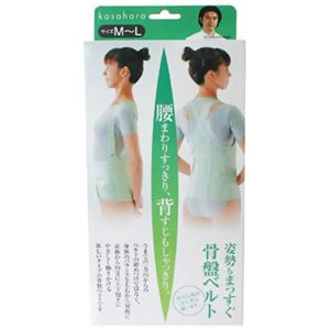 姿勢もまっすぐ 骨盤ベルト M-L