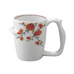 安寿 マグカップ 赤絵小花