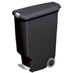 simplehuman ダストボックス スリムプラスチックステップカン 40L ブラック CW1320 【ホーム＆キッチン ゴミ箱】