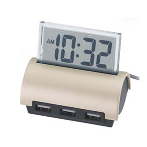 USBハブクロック(カレンダー機能付)