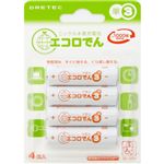 ドリテック ニッケル水素充電池 エコロでん 単3充電池4個入り RB-304WT