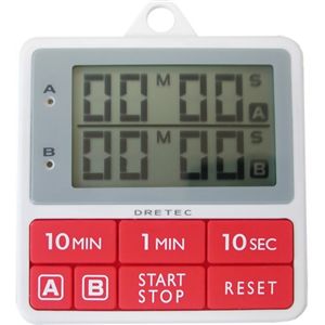 ドリテック ダブルタイマー レッド T-177RD