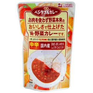 創健社 ベジタブルカレー中辛(レトルト) 【8セット】