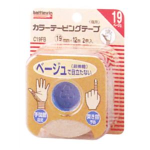 バトルウィン カラーテーピングテープ非伸縮タイプ C19FB 【6セット】