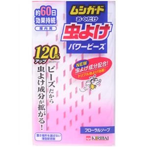 ムシガードおくだけ虫よけパワービーズ フローラルソープ115g 【7セット】