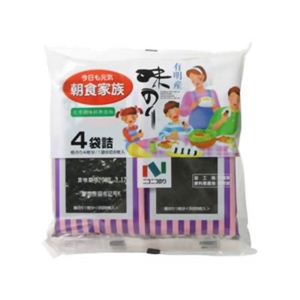 朝食家族 味のり 4袋(8切8枚) 【10セット】