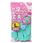 ダンロップ やわらかく丈夫 天然ゴム中厚手 L グリーン 【36セット】